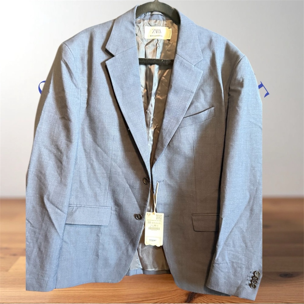 Zara Gray Sport Coat Tailored Blazer